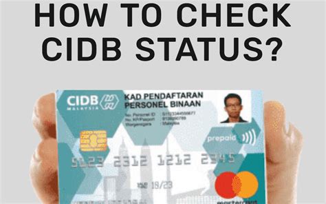 check cidb green card status.